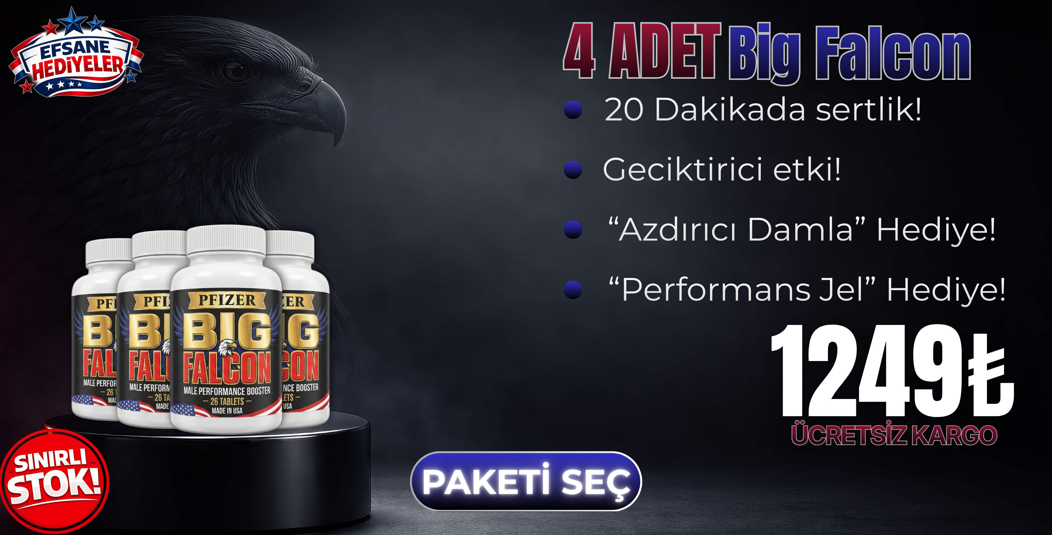 Big Falcon Tablet 4 damla jel